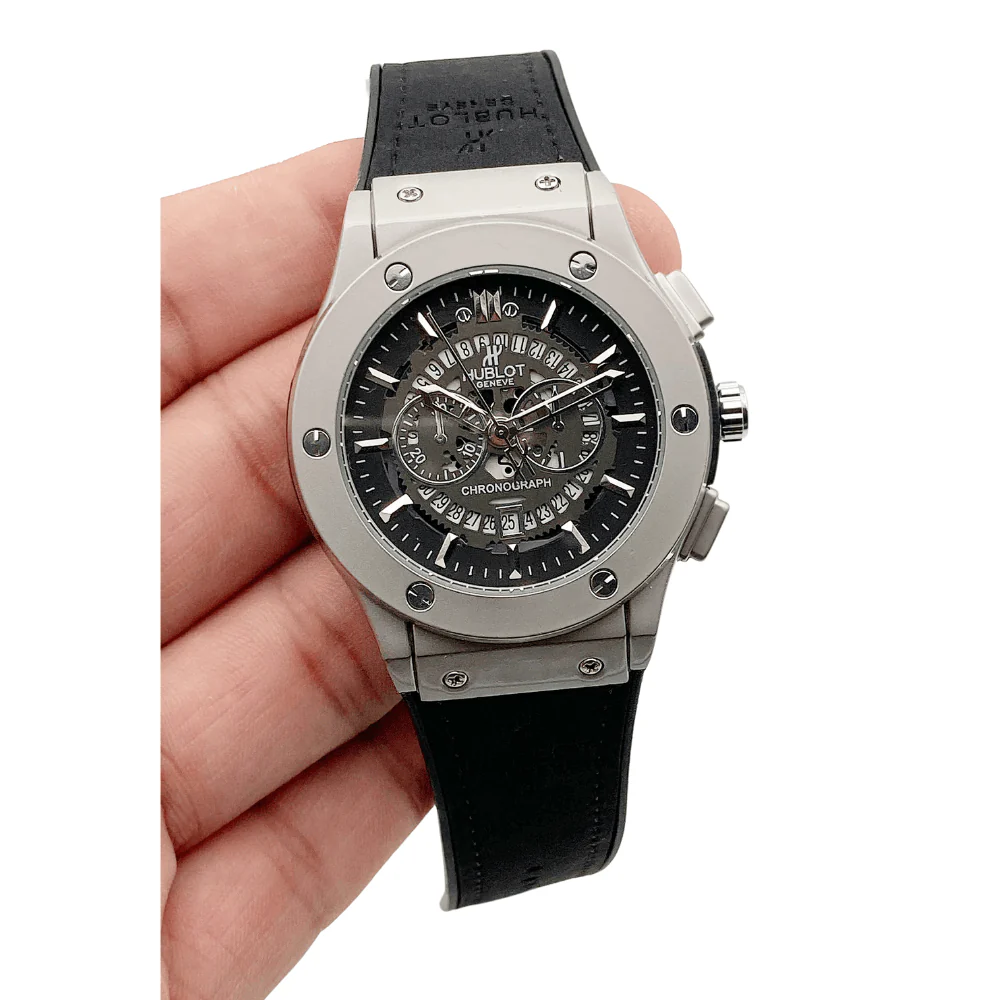 Hublot Date Working Watch with Lock Strap – Stylish Men’s Watch with Box